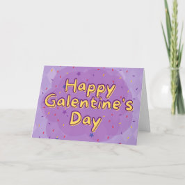 Glückliche Galentine-Platonische Valentinkarte Karte