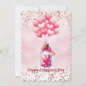 Glückliche Galentiner Tagesblasen Feiertagskarte (Vorderseite)