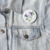 Glückliche Gans in Regenstiefeln! Button (Beispiel)