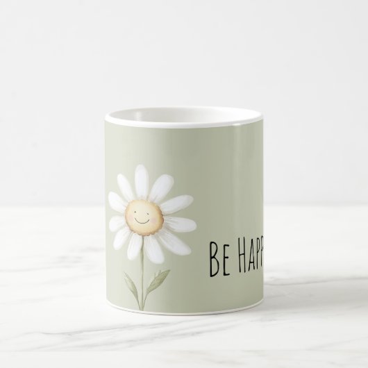 Glückliche Gänseblümchenblume Kaffeetasse (Mittel)