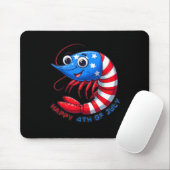 Glückliche Garnelen feiern 4. Juli Kinder Männer F Mousepad (Mit Mouse)