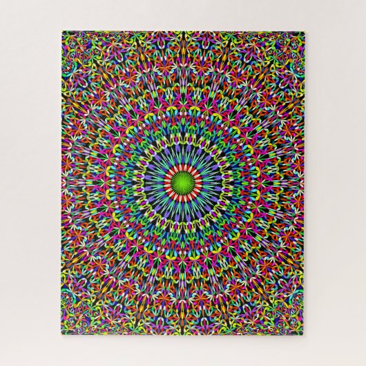 Glückliche Garten-Mandala Puzzle (Vertikal)