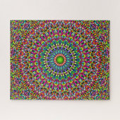 Glückliche Garten-Mandala Puzzle (Horizontal)