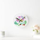 Glückliche Gartentiere Runde Wanduhr (Zuhause)