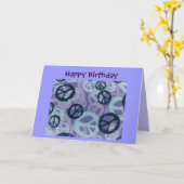 Glückliche Geburtstag-Friedenszeichen/Camouflage Karte (Gelbe Blume)