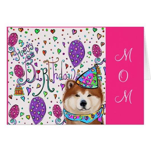 GLÜCKLICHE GEBURTSTAG-MAMA (Vorderseite (Horizontal))