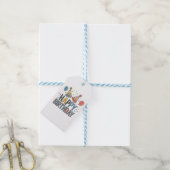 Glückliche Geburtstags-Partyhüte Geschenkanhänger (Mit Garn)