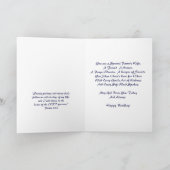 Glückliche Geburtstags Pastor's Ehefrau - Rose Karte (Innenseite)