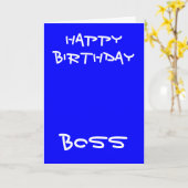 Glückliche Geburtstagsboss Grußkarten Karte (Gelbe Blume)