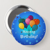 Glückliche Geburtstagsfeier Button (Vorne & Hinten)