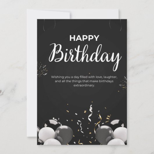 Glückliche Geburtstagsfeier Einladung (Vorderseite)