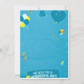 Glückliche Geburtstagsfeier Einladung (Rückseite)