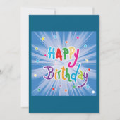 Glückliche Geburtstagsfeier Einladungen (Vorderseite)