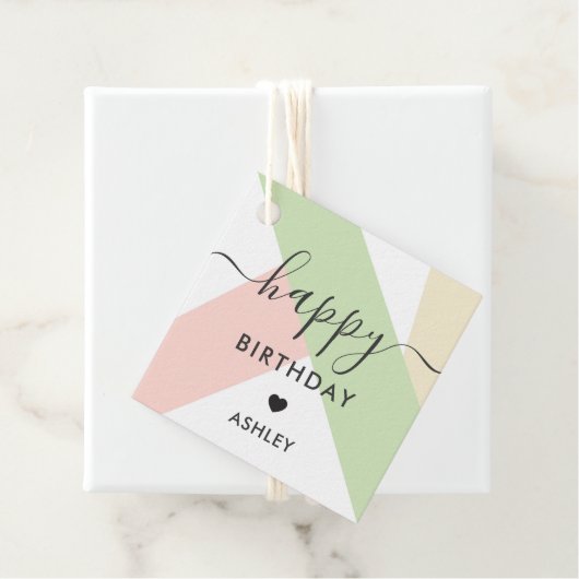 Glückliche Geburtstagsgeschenke Tags, Geburtstagsm Geschenkanhänger (Beispiel)