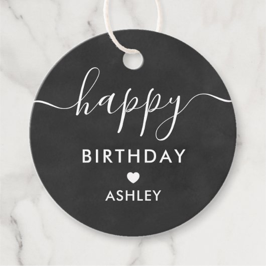 Glückliche GeburtstagsgeschenkTags, Geburtstagsfei Geschenkanhänger (Vorderseite)