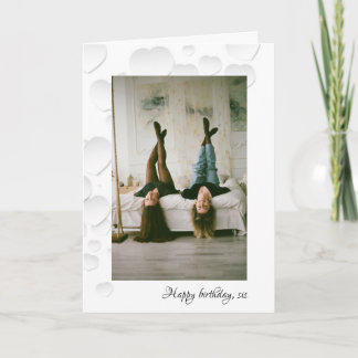 Glückliche Geburtstagsgeschwistenkarte Karte