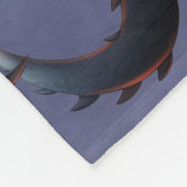Glückliche Geburtstagskämpfer und Drachen Fleecedecke (Ecke)