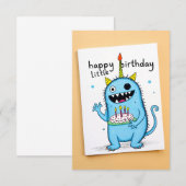 Glückliche Geburtstagskarte (Vorne/Hinten)