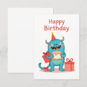 Glückliche Geburtstagskarte (Vorne/Hinten)