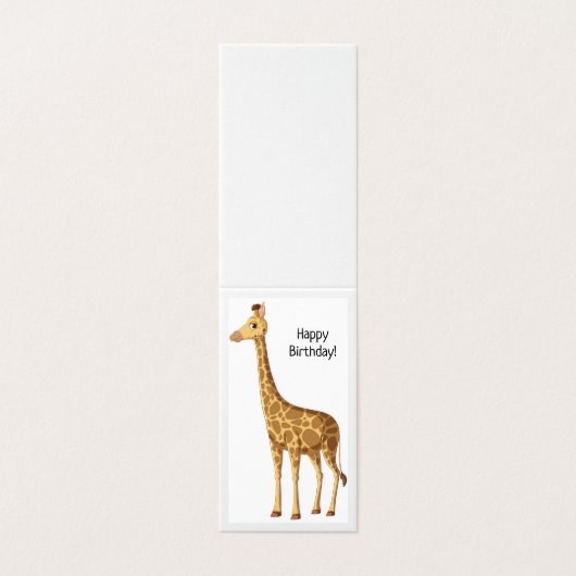 Glückliche Geburtstagskarte (Außenseite Aufgefaltet)