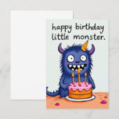 Glückliche Geburtstagskarte (Vorne/Hinten)