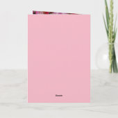 Glückliche Geburtstagskarte, Blumentraum Karte (Rückseite)