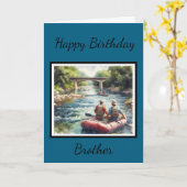 Glückliche Geburtstagskarte Bruder/Inside Grußkart Karte (Gelbe Blume)