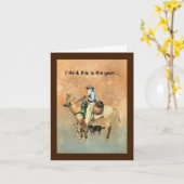 Glückliche Geburtstagskarte Buckaroo Faltkarte Karte (Gelbe Blume)