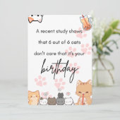 Glückliche Geburtstagskarte / Einladung (Stehend Vorderseite)