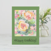 Glückliche Geburtstagskarte Einladung (Stehend Vorderseite)