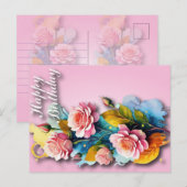 Glückliche Geburtstagskarte Feiertagspostkarte (Vorne/Hinten)