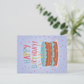 Glückliche Geburtstagskarte Feiertagspostkarte (Stehend Vorderseite)