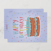 Glückliche Geburtstagskarte Feiertagspostkarte (Vorne/Hinten)