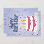 Glückliche Geburtstagskarte Feiertagspostkarte (Vorne/Hinten)