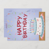 Glückliche Geburtstagskarte Feiertagspostkarte (Vorne/Hinten)