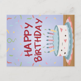 Glückliche Geburtstagskarte Feiertagspostkarte