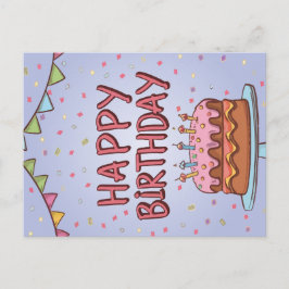 Glückliche Geburtstagskarte Feiertagspostkarte