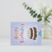 Glückliche Geburtstagskarte Feiertagspostkarte (Stehend Vorderseite)