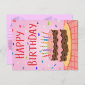 Glückliche Geburtstagskarte Feiertagspostkarte (Vorne/Hinten)