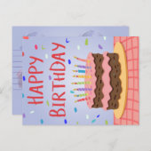 Glückliche Geburtstagskarte Feiertagspostkarte (Vorne/Hinten)