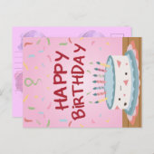 Glückliche Geburtstagskarte Feiertagspostkarte (Vorne/Hinten)