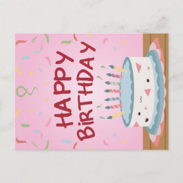 Glückliche Geburtstagskarte Feiertagspostkarte