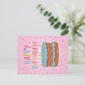 Glückliche Geburtstagskarte Feiertagspostkarte (Stehend Vorderseite)