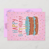 Glückliche Geburtstagskarte Feiertagspostkarte (Vorne/Hinten)