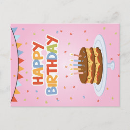 Glückliche Geburtstagskarte Feiertagspostkarte