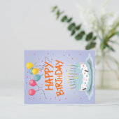 Glückliche Geburtstagskarte Feiertagspostkarte (Stehend Vorderseite)