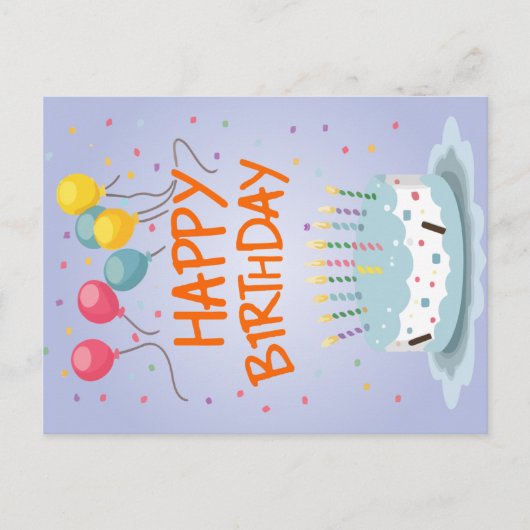 Glückliche Geburtstagskarte Feiertagspostkarte (Vorderseite)