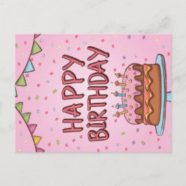 Glückliche Geburtstagskarte Feiertagspostkarte