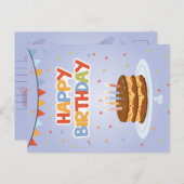 Glückliche Geburtstagskarte Feiertagspostkarte (Vorne/Hinten)