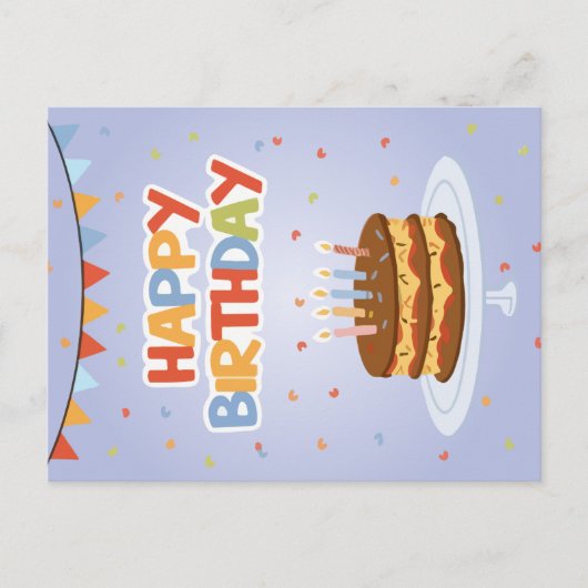 Glückliche Geburtstagskarte Feiertagspostkarte (Vorderseite)